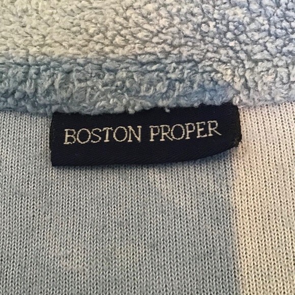 Boston Proper Light Blue Full Zip Sweater Size S - Picture 5 of 5